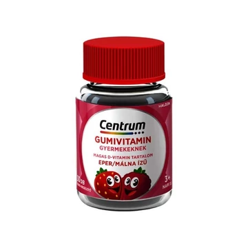 Centrum Gumivitamin Gyermek Eper Málna ízű 30x