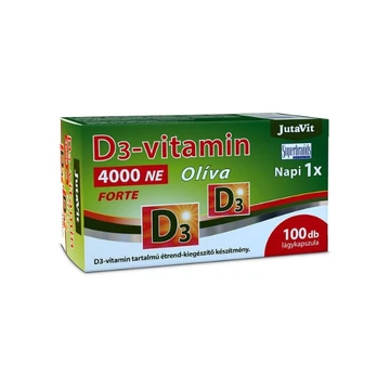 JutaVit D3-vitamin 4000NE Oliva FORTE kapszula 100x