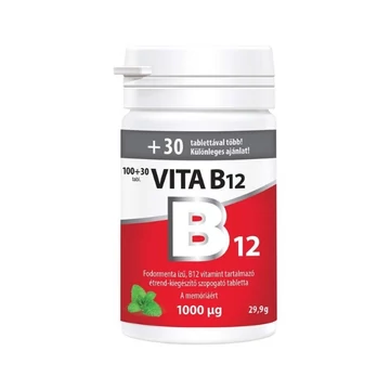 Vita B12 1000 mcg szopogató tabletta VITABALANS 100x