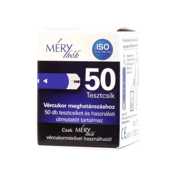 MÉRYkék tesztcsík 50x