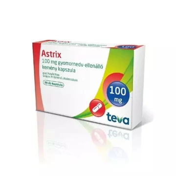 Astrix 100 mg gyomornedv-ellenálló kemény kapszula 30x