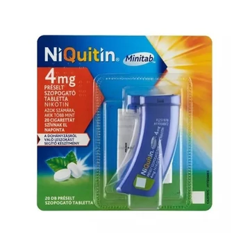 NiQuitin Minitab 4 mg préselt szopogató tabletta 1x20