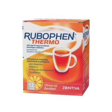 Rubophen Thermo 650mg/10mg gran. bels.oldathoz 12x tasakban