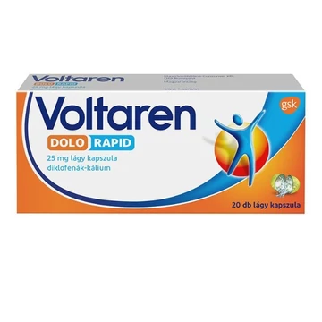 Voltaren Dolo 25 mg lágy kapszula 20x átlátszatlan bub.