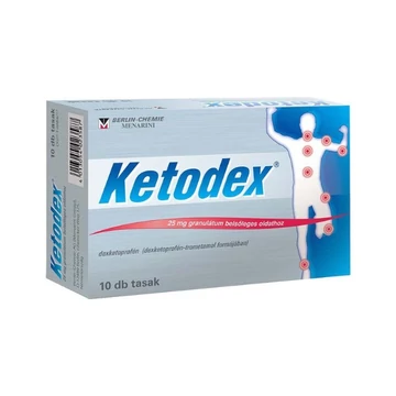 Ketodex 25 mg granulátum belsőleges oldathoz 10x