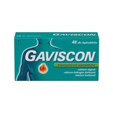 Gaviscon rágótabletta borsmenta ízű 48x