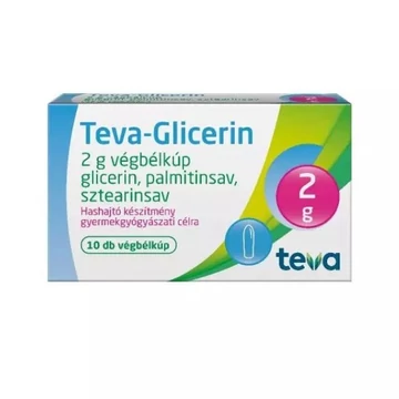 Teva-Glicerin 2 g végbélkúp régi: Glicerin végbél 10x