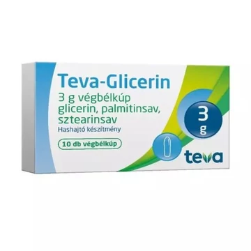 Teva-Glicerin 3 g végbélkúp régi: Glicerin végbél 10x