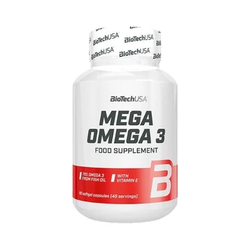 BioTechUsa Mega Omega-3 lágyzselatin kapszula 90x