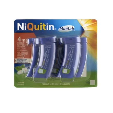 Niquitin Minitab 4 mg préselt szopogató tabletta 100x (5x20)