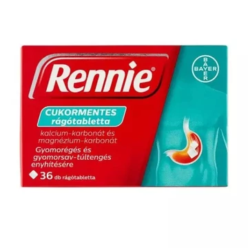 Rennie cukormentes rágótabletta 36x