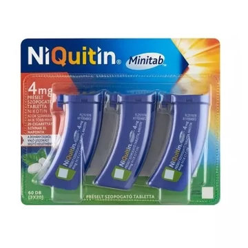 Niquitin Minitab 4 mg préselt szopogató tabletta 60x (3x20)