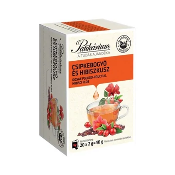 Csipke Hibiszkusz tea filteres PATIKÁRIUM 20x