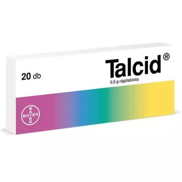 Talcid 0,5 g rágótabletta 20x