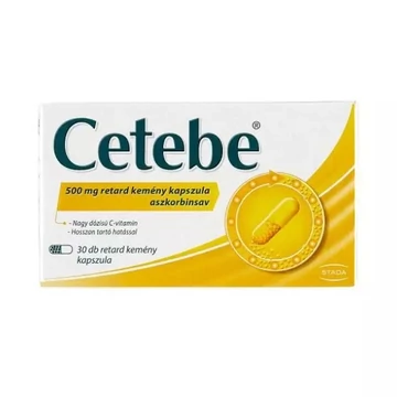 Cetebe 500 mg retard kemény kapszula 30x bliszter