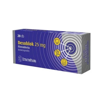 Dexoblok 25 mg filmtabletta 20x buborékcsomagolásban