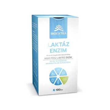 Laktáz enzim 6500FCCU rágótabletta eper Bioextra 100x