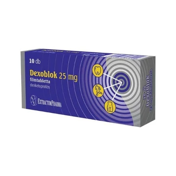 Dexoblok 25 mg filmtabletta 10x buborékcsomagolásban