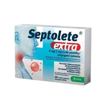 Septolete extra 3 mg/1 mg szopogató tabletta 16x