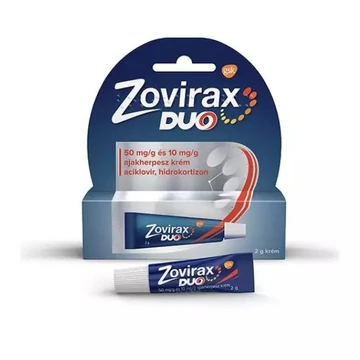 Zovirax Duo 50mg/g+10mg/g krém ajakherpeszre (2g)