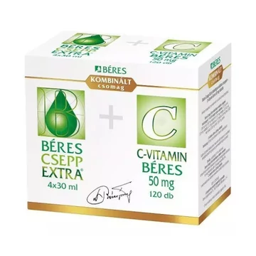 Béres Csepp Extra bels.old.csepp+C-vitamin 50 mg t 4x30ml+120x