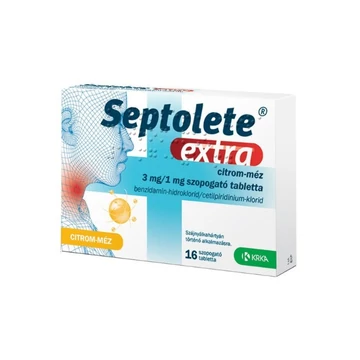 Septolete Extra 3 mg/1 mg szop.tabl. Citrom-Méz 16x