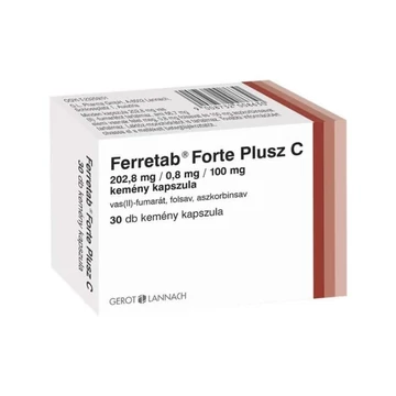 Ferretab Forte Plusz C 202,8mg/0,8mg/100mg kapsz. 30x