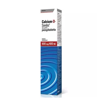 Calcium-D-Sandoz  600mg/400NE pezsgőtabletta 20x