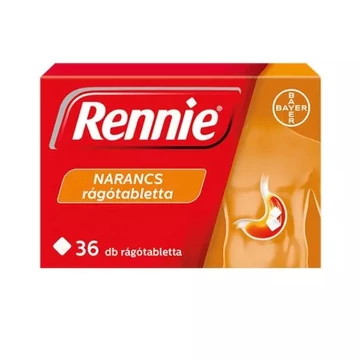 Rennie rágótabletta Narancs 36x