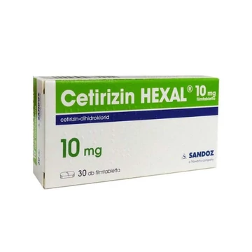 Cetirizin HEXAL 10 mg filmtabletta 30x