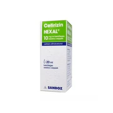 Cetirizin HEXAL 10 mg/ml belsőleg.oldatos cseppek 10ml