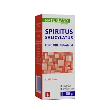 Spiritus salicylatus FoNo VIII NATURLAND 50g barna üvegpalackban