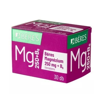 Béres Magnézium 250 mg+B6 filmtabletta 30x