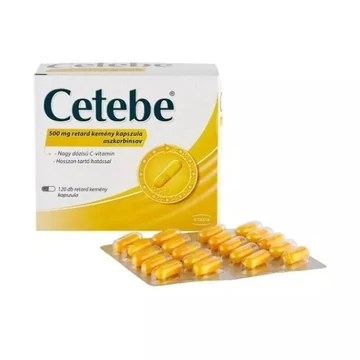 Cetebe 500 mg retard kemény kapszula 120x bliszter