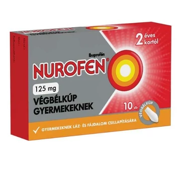 Nurofen 125 mg végbélkúp gyermekeknek 10x