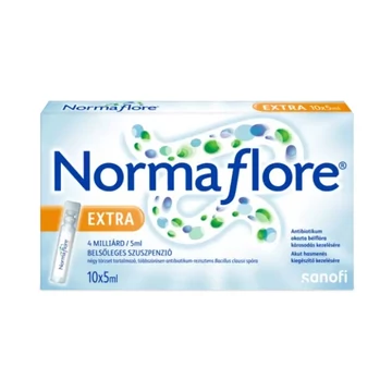 Normaflore Extra 4 milliárd/5 ml belsőleges szuszp 10x5ml tartályban