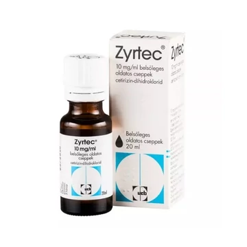 Zyrtec 10 mg/ml bels. old. cseppek /konting.eng./ 20ml