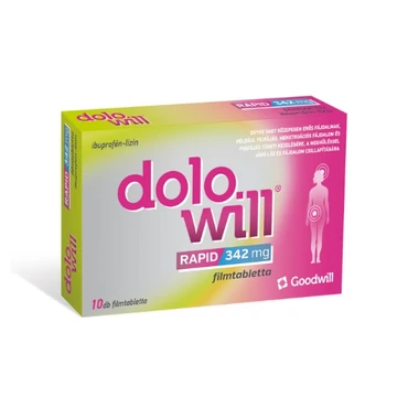 Dolowill Rapid 342 mg filmtabletta 10x