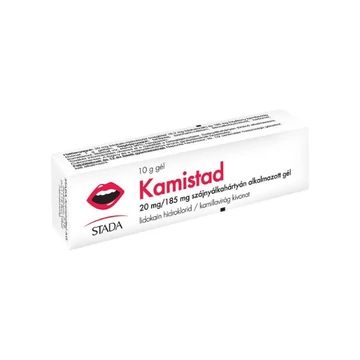 Kamistad 20 mg/185 mg szájnyálkahártyán alk.gél 1x10g al tubusban