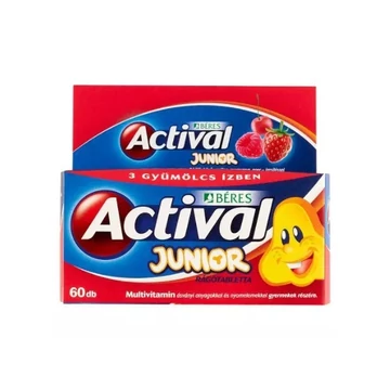 Actival Junior rágótabletta 60x PE tartályban