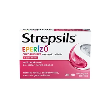 Strepsils eperízű cukormentes szopogató tabletta 36x