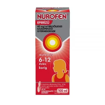 Nurofen  40mg/ml belsől.szuszpenzió gyerm.eperízű 100ml