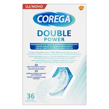 Corega műfogsor tiszt.tabletta Double Power 36x