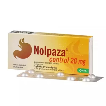 Nolpaza Control 20 mg gyomornedv-ellálló tabletta 14x buborékcsomagolás