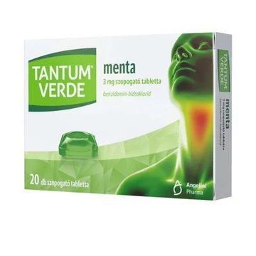 Tantum Verde menta 3mg szopogató tabletta 20xbuborékcsomagolásban