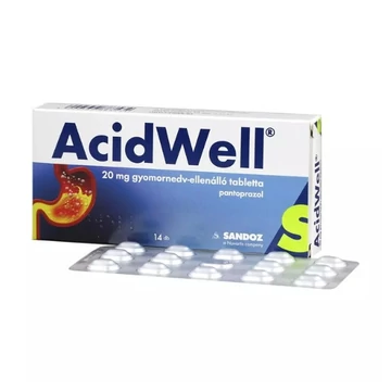 AcidWell 20 mg gyomornedv-ellenálló tabletta 14x MEGSZŰNT