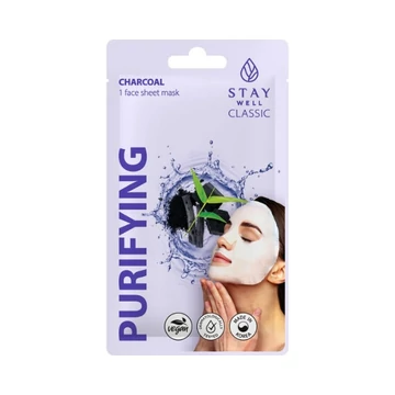 STAY Well Classic Sheet Mask Charcoal Purifying