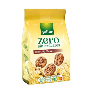 Gullon Mini Chip Choco cukormentes keksz csokoládé darabokkal 75g