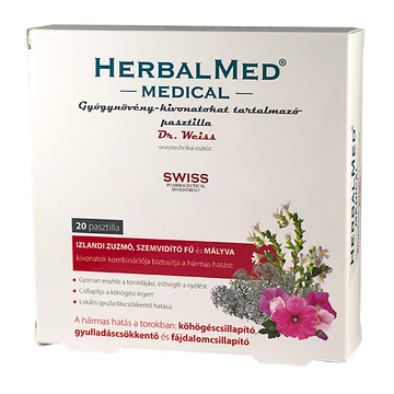 Herbalmed Medical gyógynövény pasztilla 20x