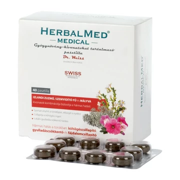 HerbalMed Medical gyógynövény pasztilla 40x